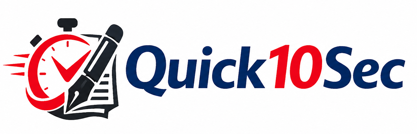 Quick10sec Official Company Logo