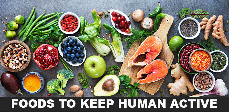 8 FOODS TO KEEP HUMAN ACTIVE AND STRENGTH